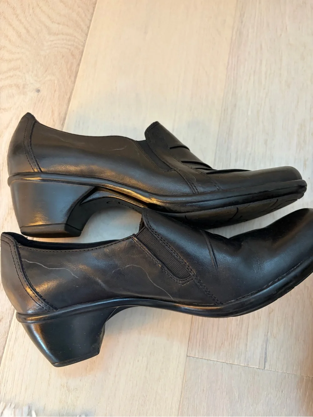 Clarks Black Slip-On Comfort Shoe